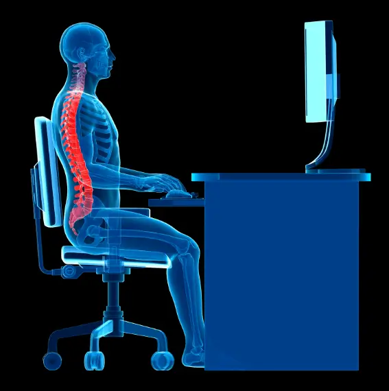 Migliore postura ergonomica in ufficio