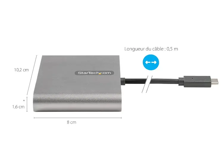 Adattatore da USB C a 4 HDMI